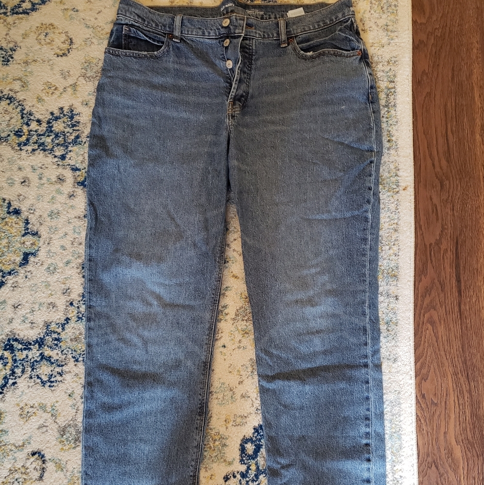 Old Navy High-Rise Slouchy Straight Size 12 Jeans
